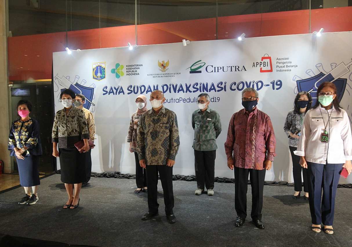 Grup Ciputra Dukung Pemerintah Laksanakan Vaksinasi Perdana Bagi UKM